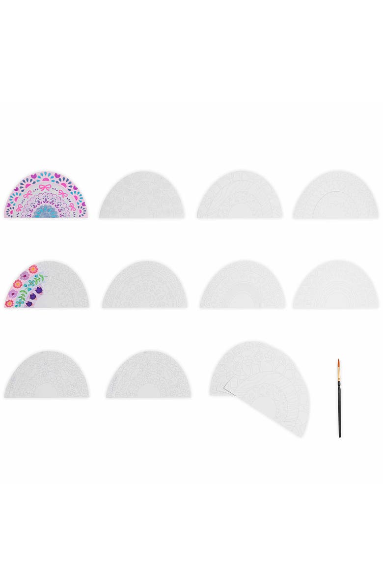 Brea Reese Vivid Mixed Media Coloring Pad 24 Sheets, Rainbow, Alternate, color, Multicolored