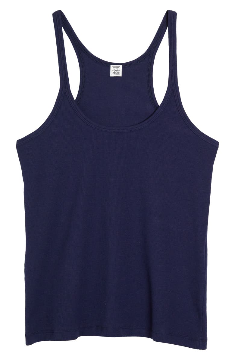 TOTEME Scoop Neck Rib Tank, Alternate, color, 