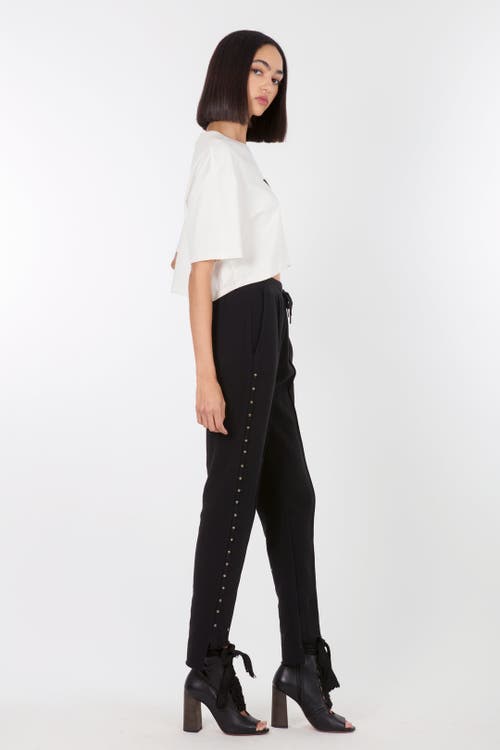 Secret Mission Sadye Sweatpants With Studs In Black