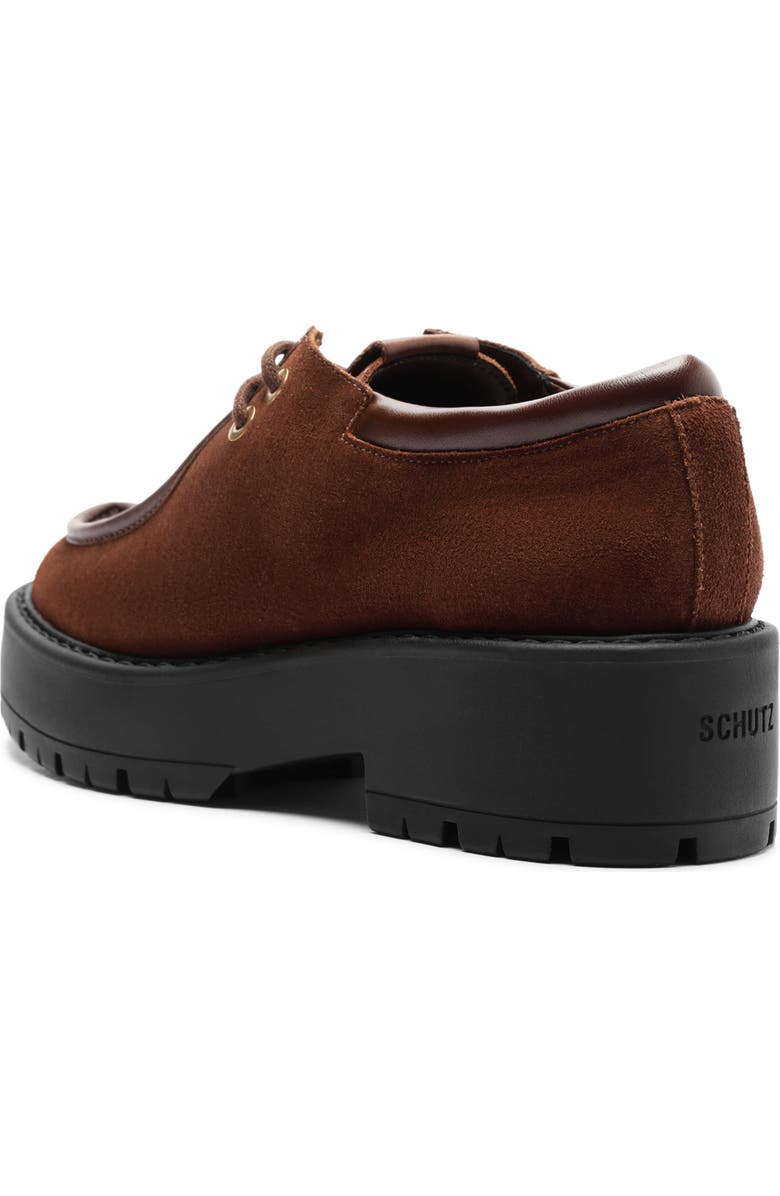 Schutz Cia Platform Loafer, Alternate, color, Root Brown