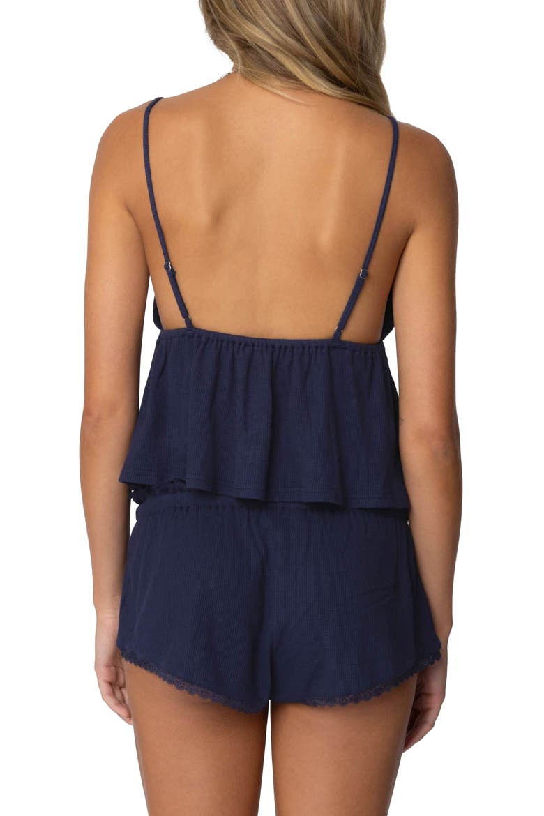 Dream Waffle Stitch Babydoll Camisole, Alternate, color, NAVY