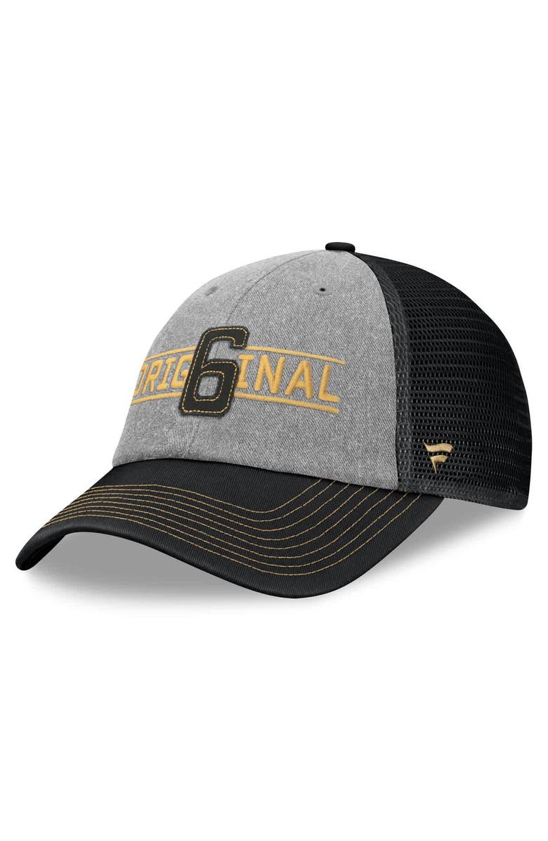 FANATICS Men's Fanatics Gray Original 6 Rugged Trucker Adjustable Hat, Main, color, Gray