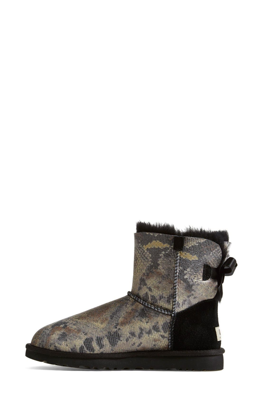 UGG<sup>®</sup> Australia 'Mini Bailey Bow' Snake Print Boot, Alternate, color, 