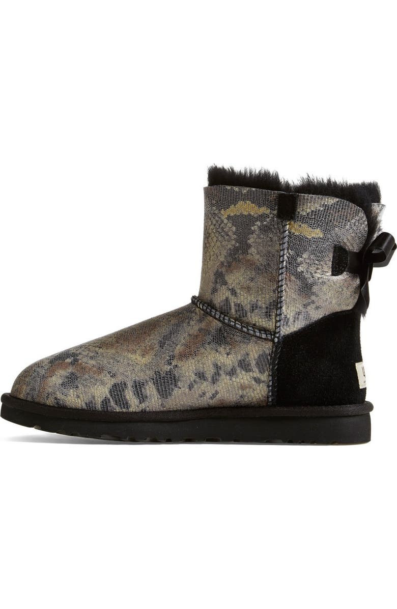 UGG<sup>®</sup> Australia 'Mini Bailey Bow' Snake Print Boot, Alternate, color,