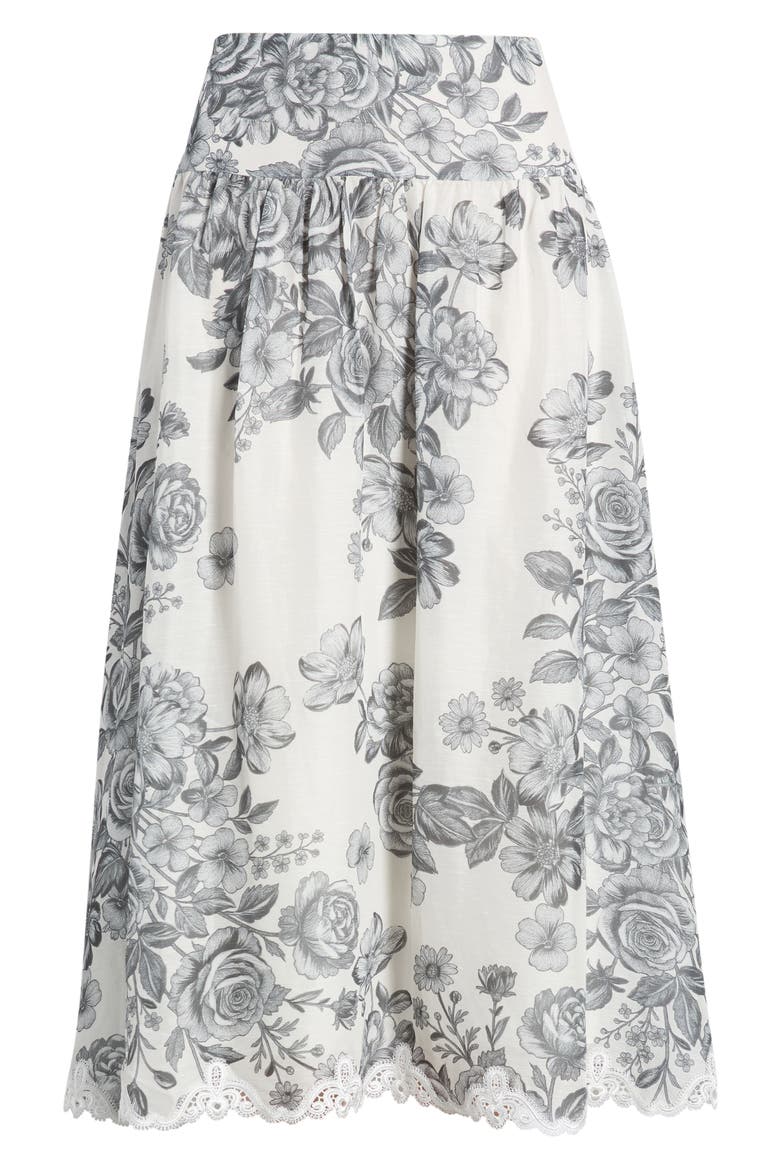 Lidia MidiSkirt, Alternate, color, IVORY MULTI