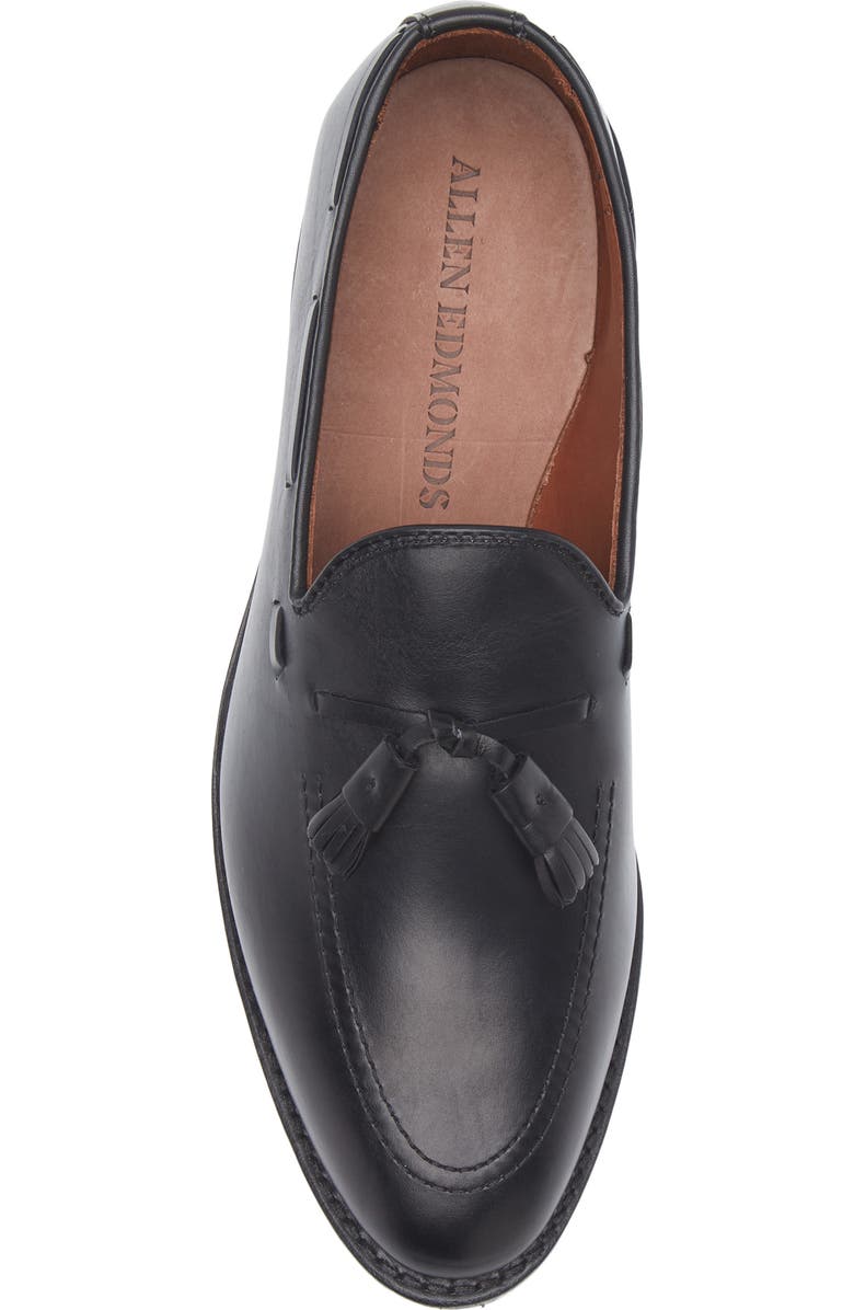 Allen Edmonds Grayson Tassel Loafer, Alternate, color, Black Leather