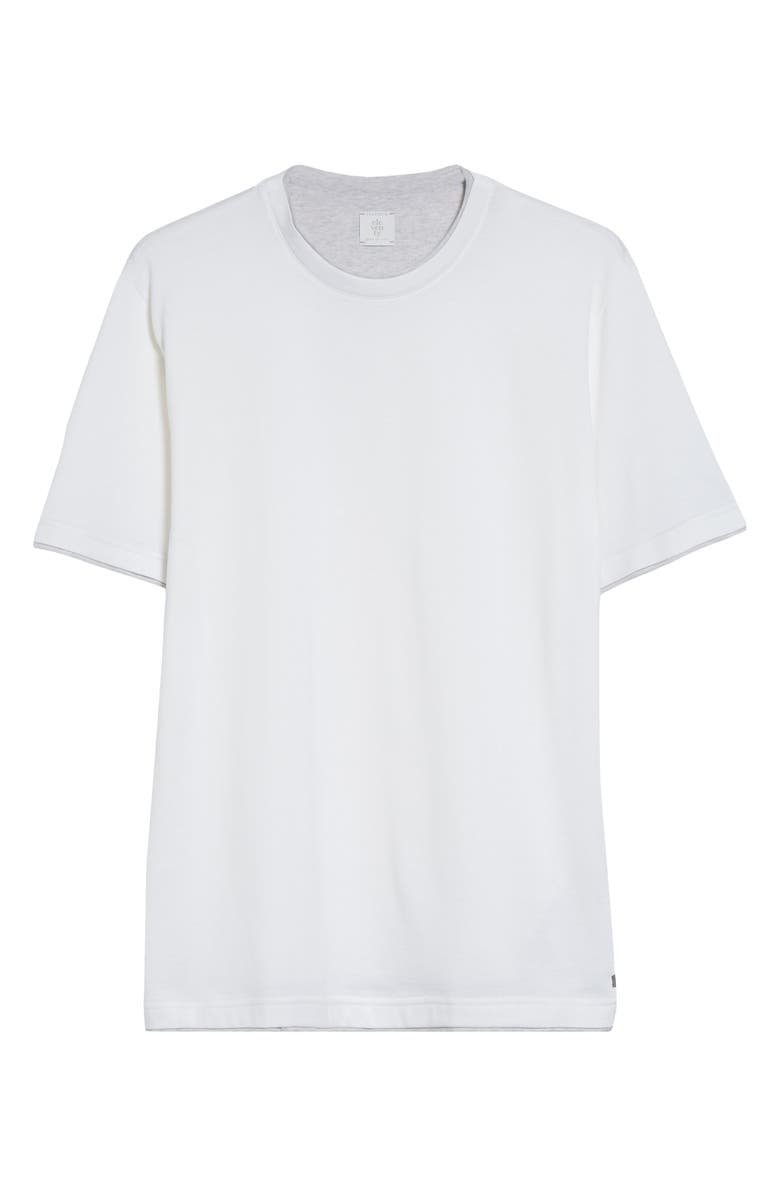 Eleventy Crewneck T-Shirt, Alternate, color, 01- 13- White Light Grey