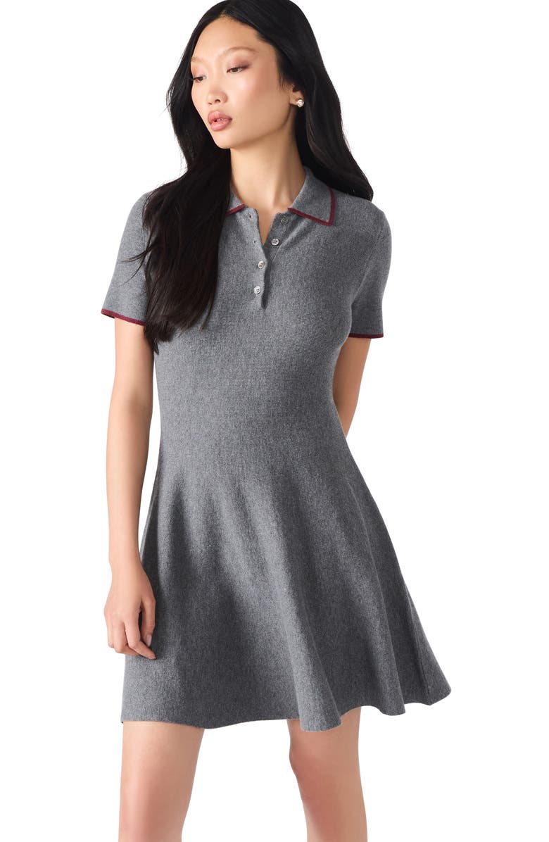 Steve Madden Kristin Polo Sweater Dress, Alternate, color,