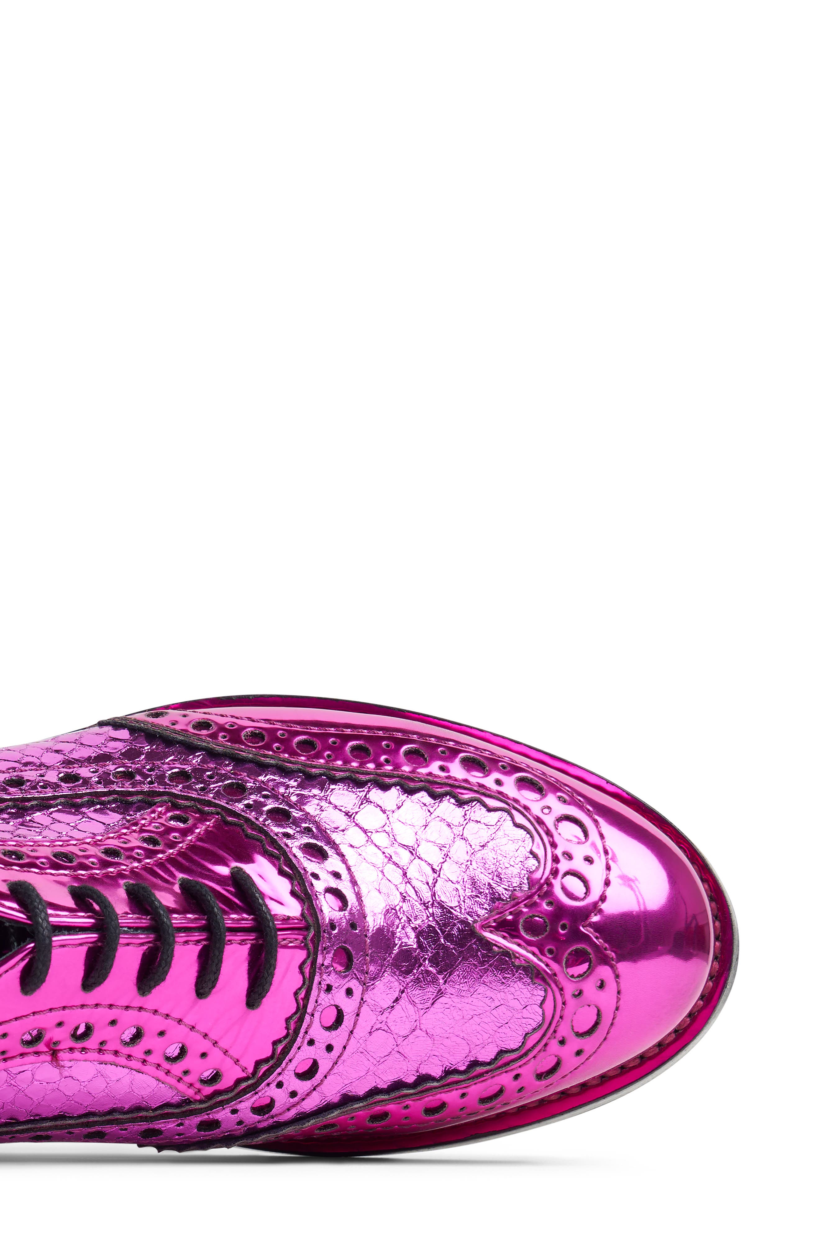 The Office of Angela Scott Mr. Doubt Wingtip Oxford, Alternate, color, Magenta