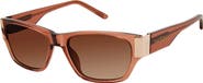 Isaac Mizrahi New York 53mm Rectangle Sunglasses