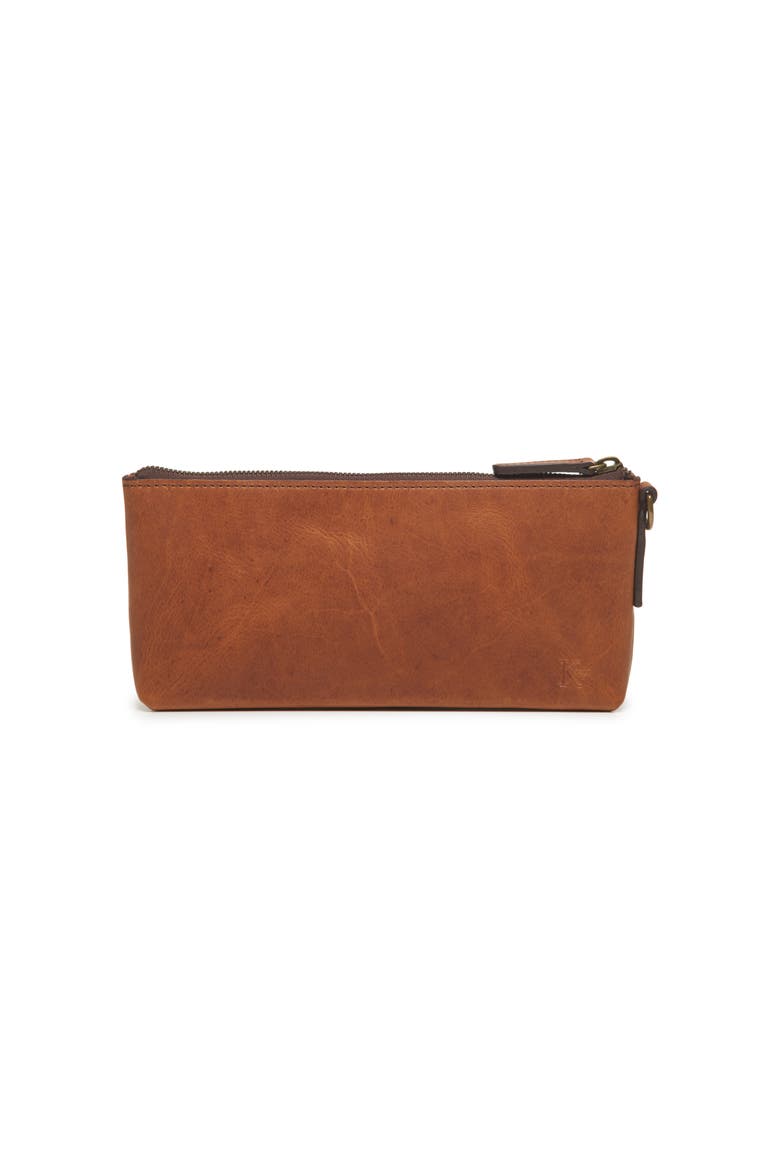 Dillinger Leather Organizer Pouch, Main, color, Espresso