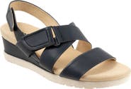 SoftWalk® Novi Ankle Strap Wedge Sandal