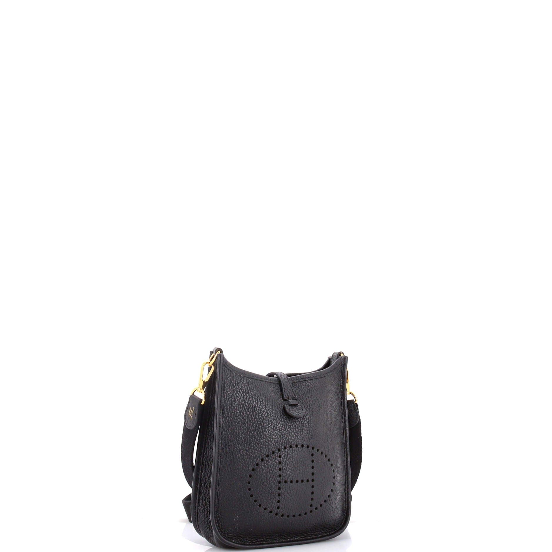 Pre-Owned Hermes Evelyne Bag Gen III Clemence TPM, Alternate, color, Noir