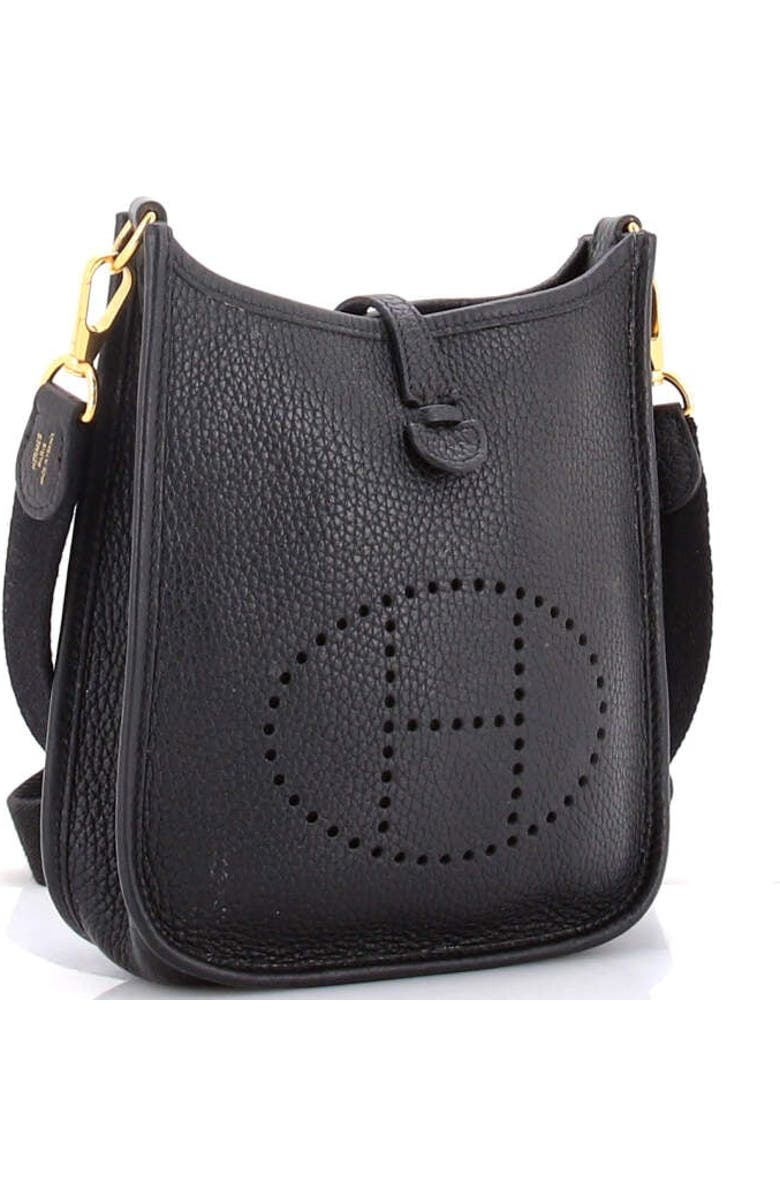 Pre-Owned Hermes Evelyne Bag Gen III Clemence TPM, Alternate, color, Noir
