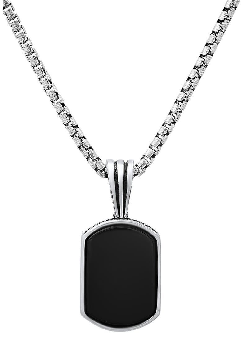 Sterling Silver Dog Tag Necklace, Alternate, color, SILVER