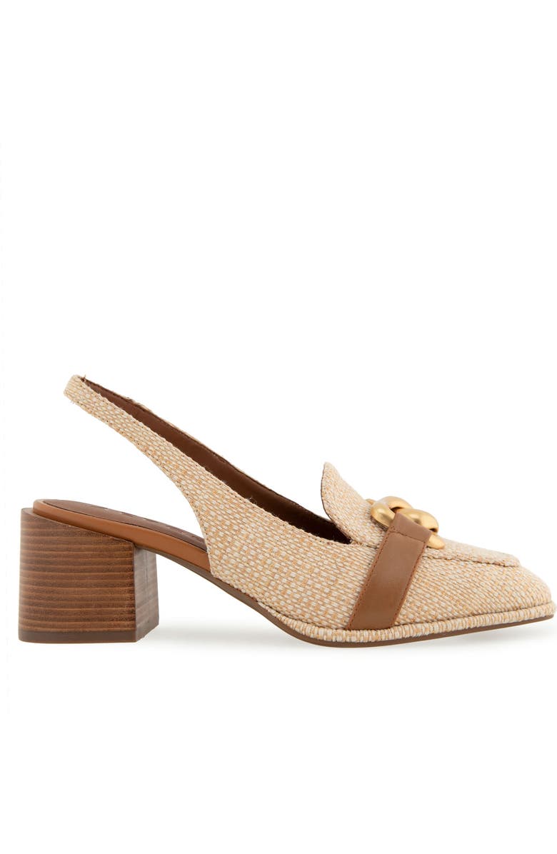 Aerosoles Allure Slingback Pump, Alternate, color, Natural Raffia