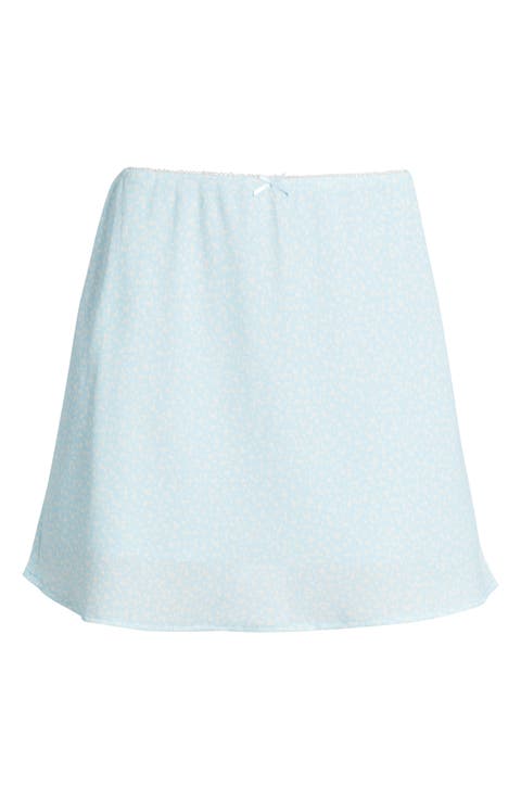 Floral A-Line Miniskirt