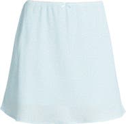 All in Favor Floral A-Line Miniskirt