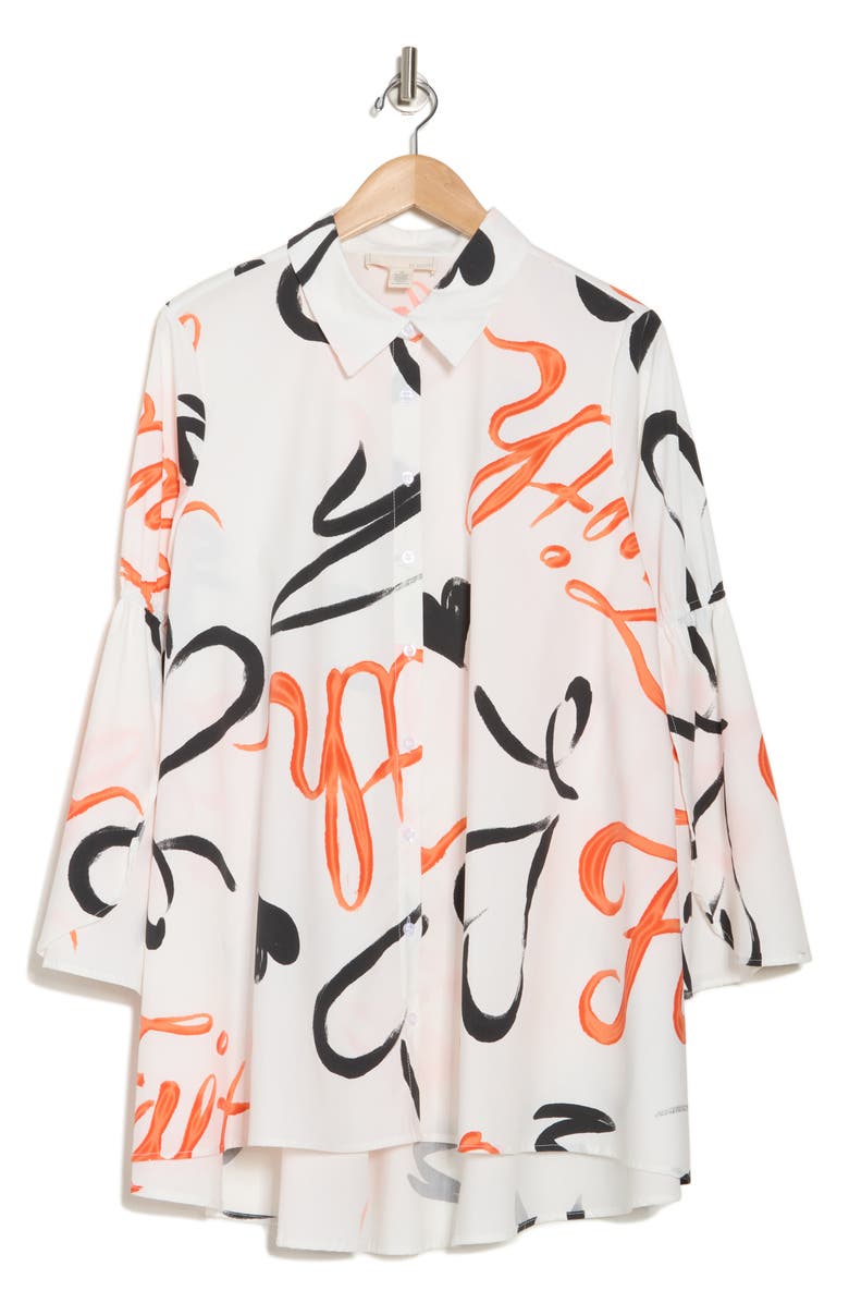 BY DESIGN Tess Long Sleeve Shirtdress, Alternate, color,