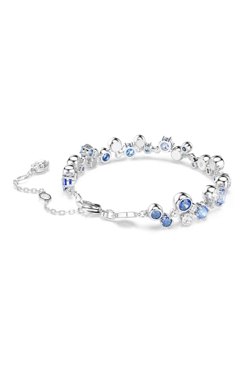 Constella Crystal & Zirconia Bracelet, Alternate, color, SILVER/ BLUE