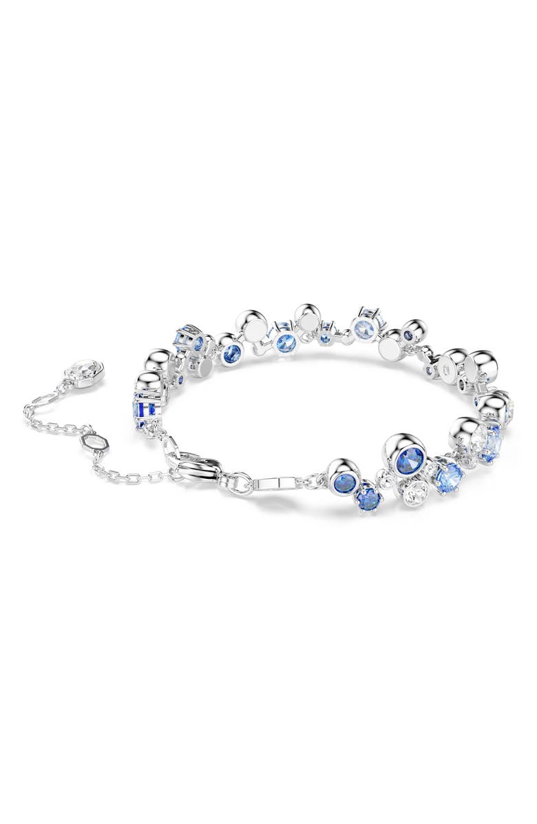 Swarovski Constella Crystal & Zirconia Bracelet, Alternate, color, Silver/ Blue