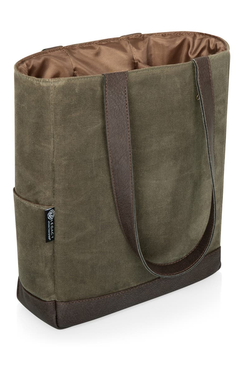 3 Bottle Insulated Wine Cooler Bag, Main, color, GREEN