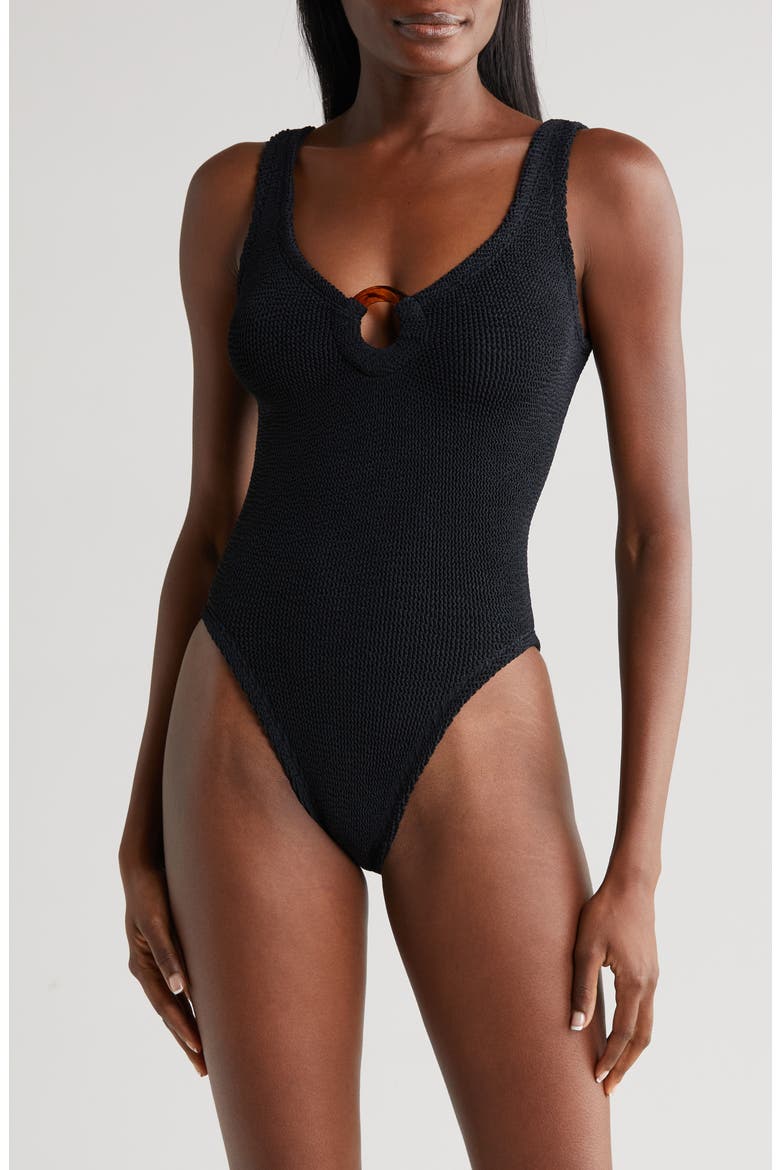 Celine Seersucker One-Piece Swimsuit (Women) | Nordstrom