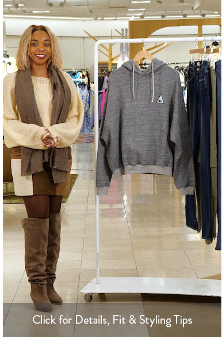 Oversize Textured Cotton Interlock Hoodie video