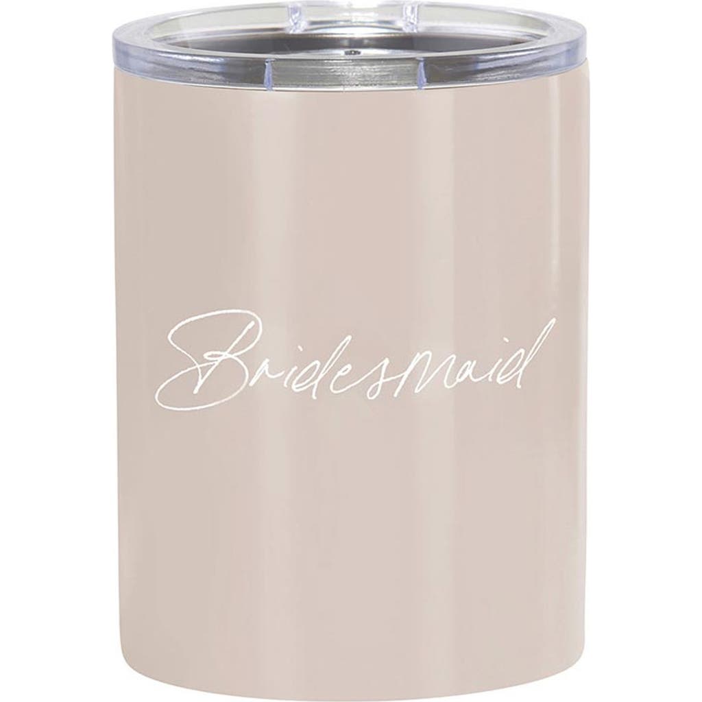 Creative Brands Bridesmaid Double Wall Tumbler In Neutral