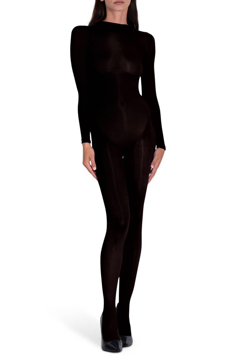 LECHERY<sup>®</sup> Lustrous Sheer Body Stocking, Main, color, Black