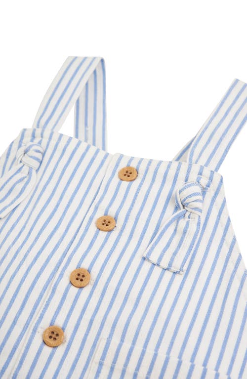 Jojo Maman Bébé Jojo Maman Bebe Stripe Overalls In Blue