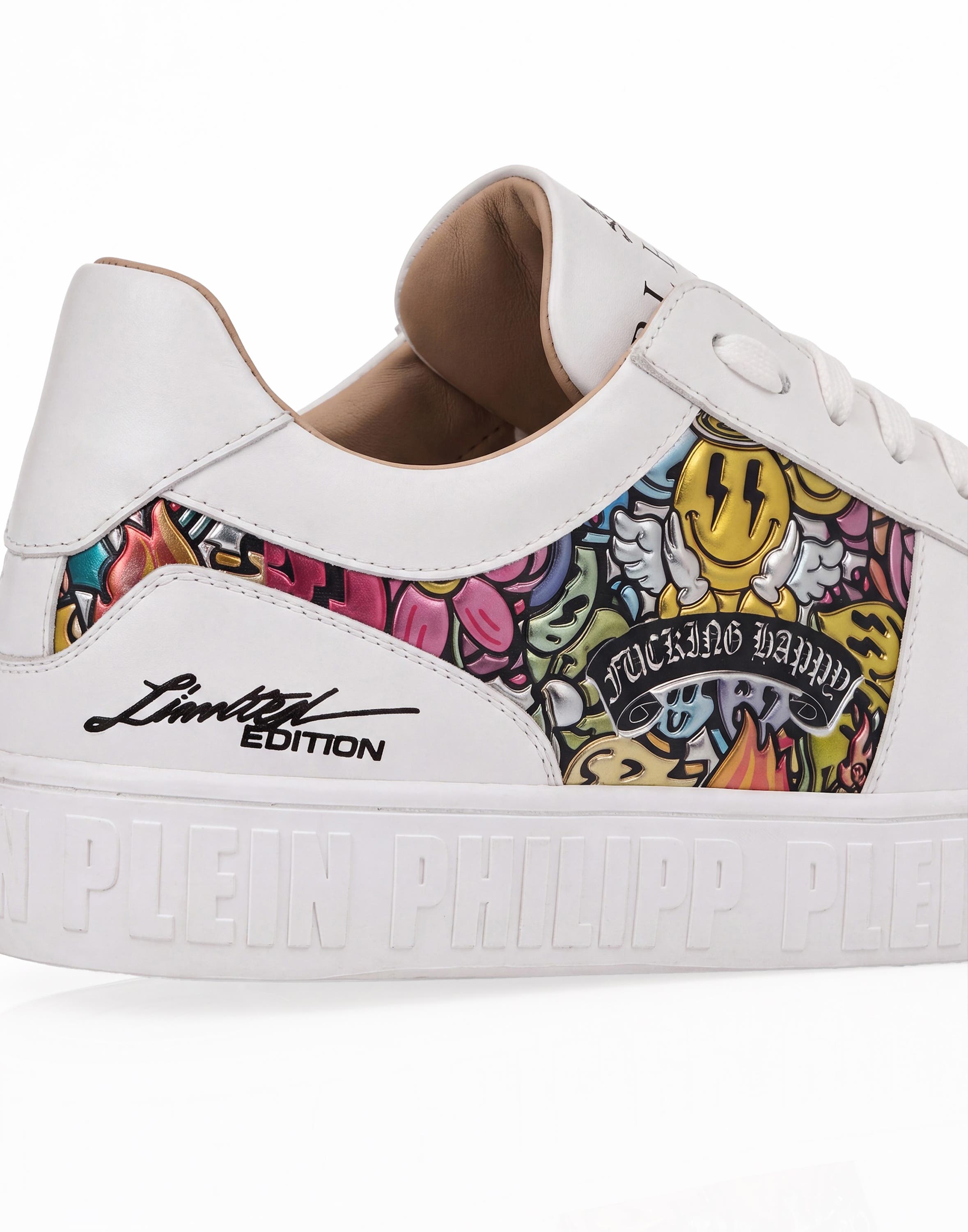 Lo-Top Sneakers Smile Unisex, Alternate, color, white
