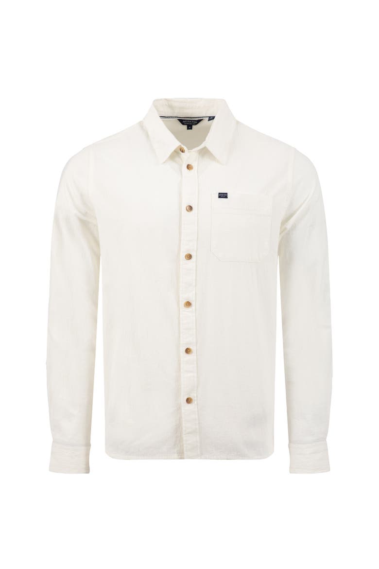 Geoffery Long Sleeve Textured Shirt, Alternate, color, Dusty White