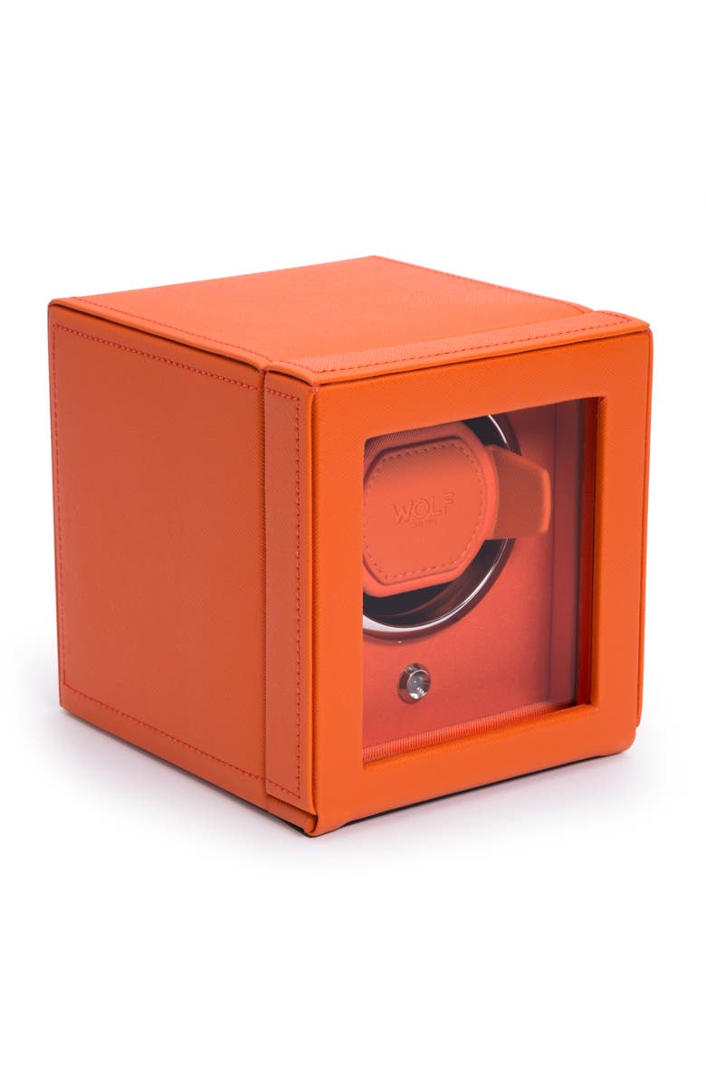 WOLF Cub Single Watch Winder with Cover, Alternate, color, 