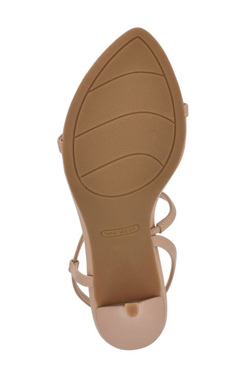 Nine West Cakely 3 Sandal In Barely Beige