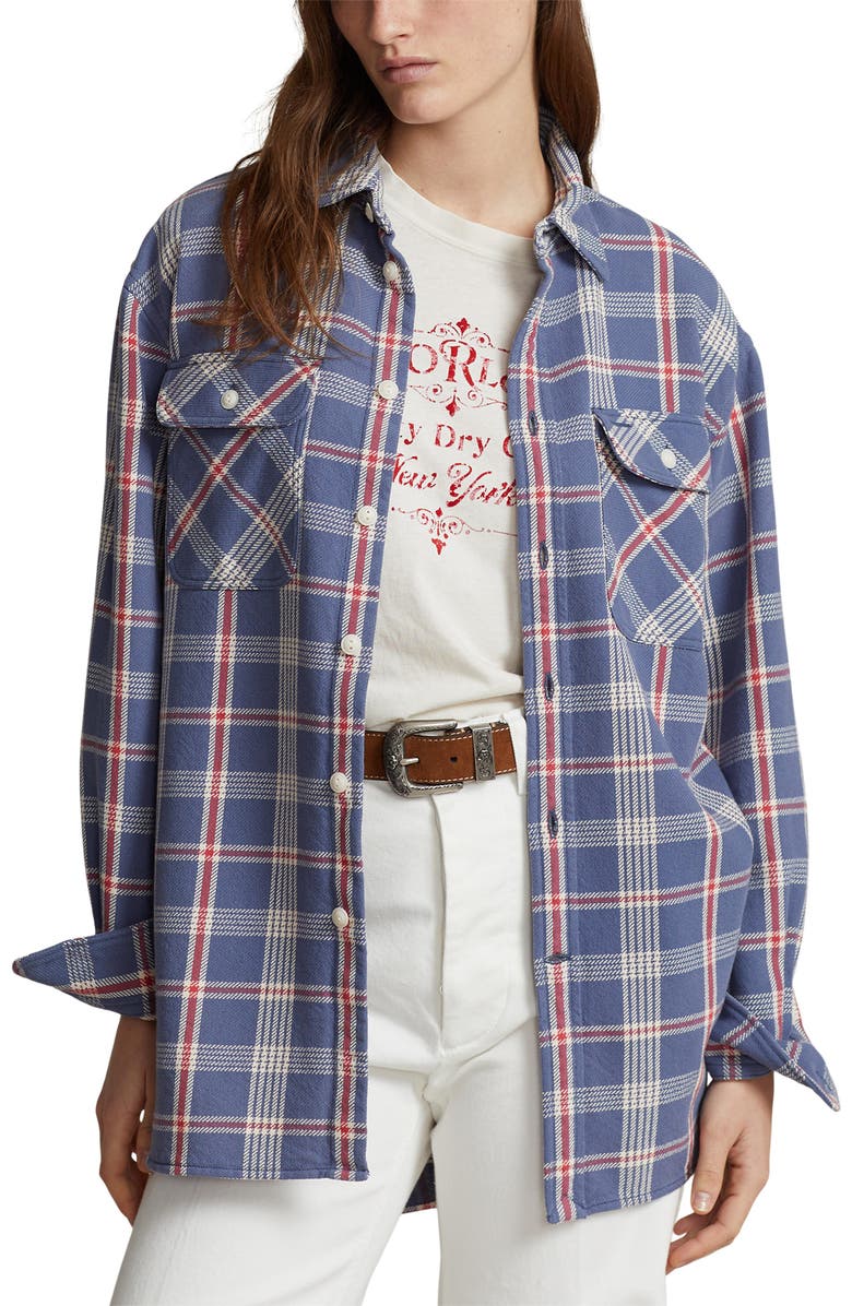 Polo Ralph Lauren Plaid Yarn Dye Button-Up Shirt, Main, color, 