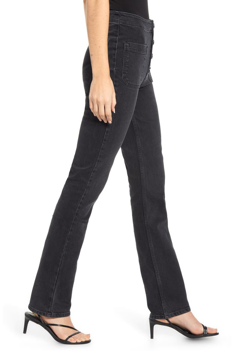 Elsie High Waist Straight Leg Jeans, Alternate, color, MOJAVE