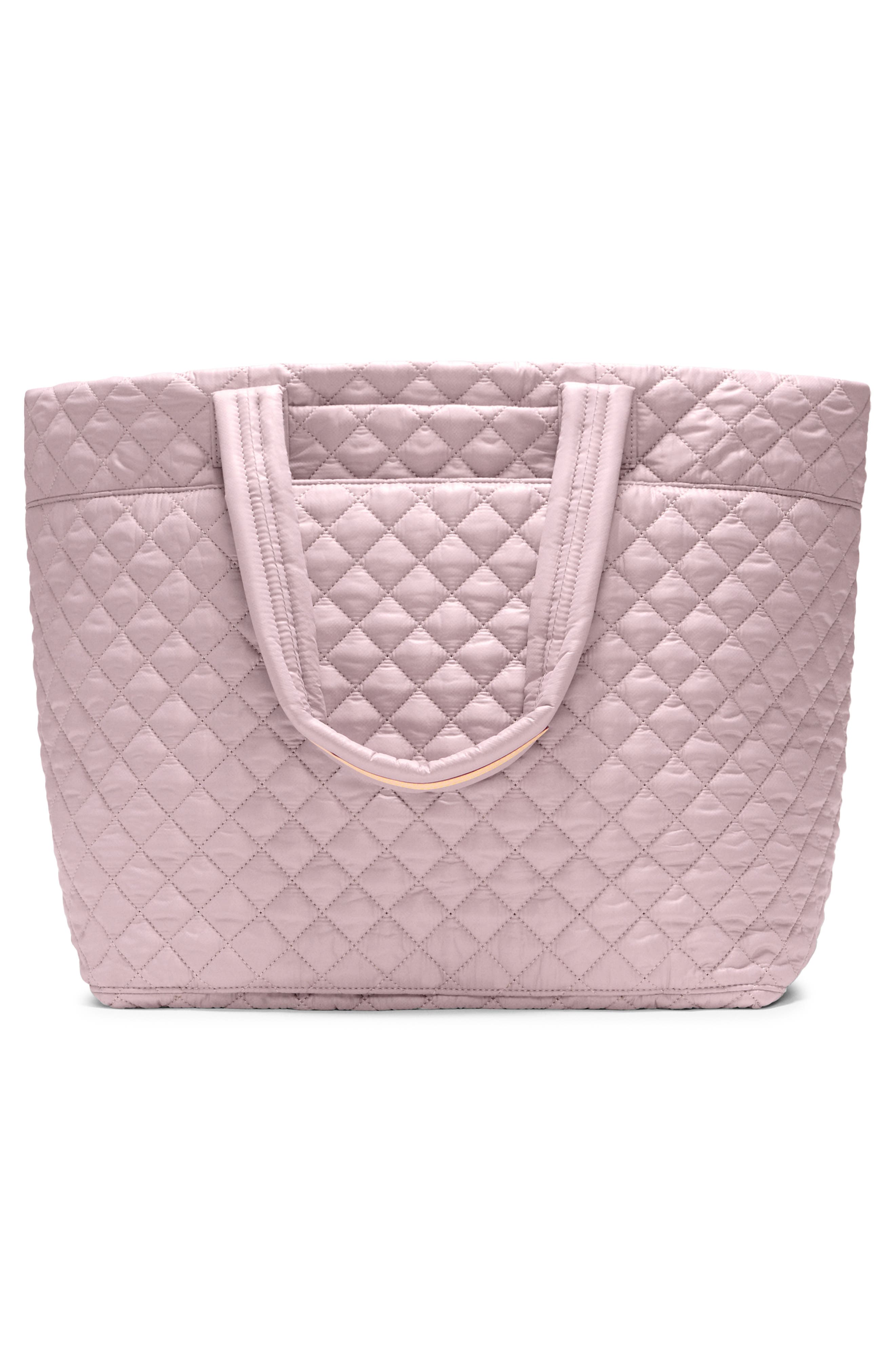 MZ Wallace Large Metro Deluxe II Diamond Quilted Nylon Tote, Alternate, color, Quail