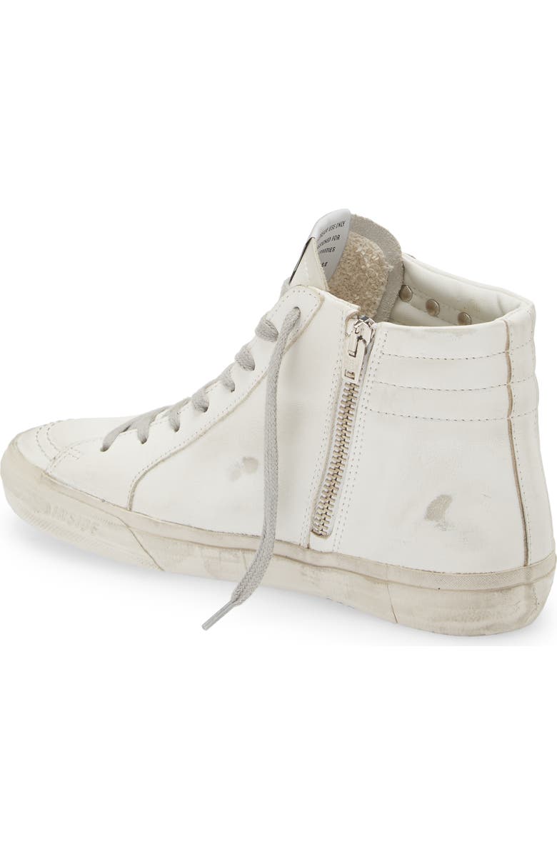 Golden Goose Slide High Top Sneaker, Alternate, color, White