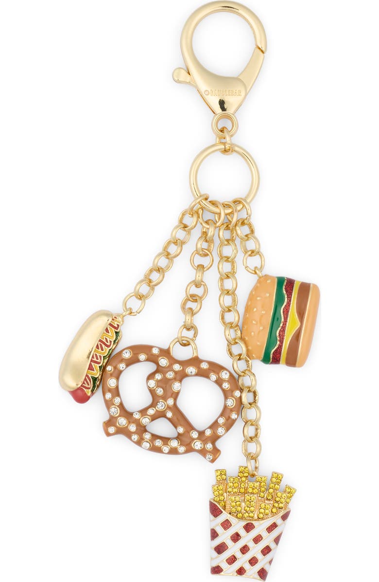 BaubleBar Junk Food Cluster Bag Charm, Main, color, Gold Multi