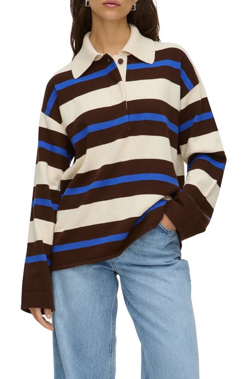 Aligne Ester Knitted Rugby Sweater Multi In Multi