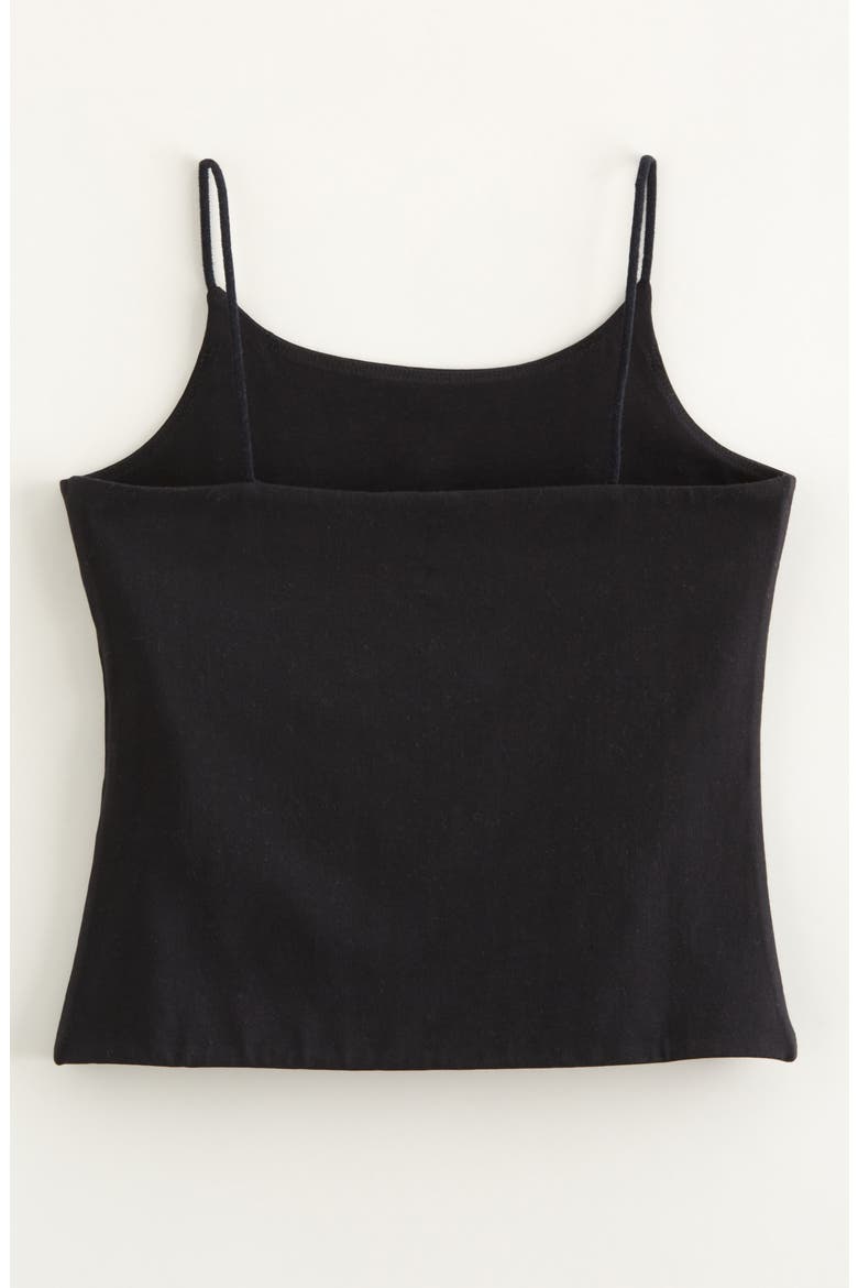 Kids' Core Cotton Camisole, Alternate, color, BLACK
