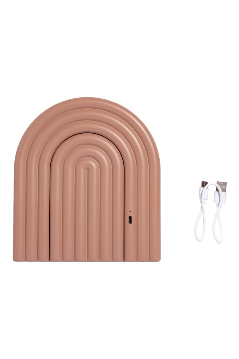 LED Desk Mirror, Alternate, color, TERRACOTTA
