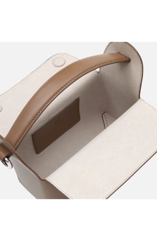 We-ar4 The Pastry Box 20 Leather Top Handle Bag In Caffe