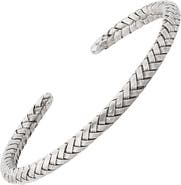 Jan Leslie Braided Sterling Silver Cuff Bracelet
