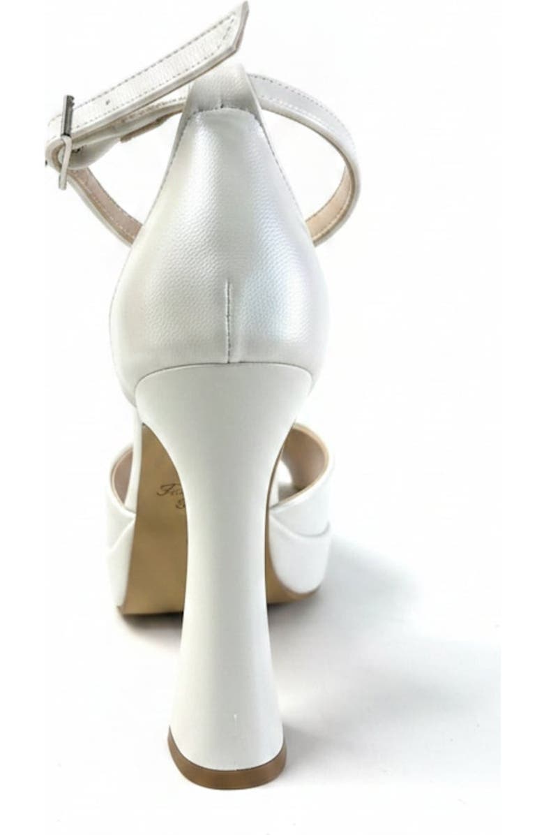 Forever & Always Shoes Aster Pointed Toe Wedding Platform Pump, Alternate, color, Ivory