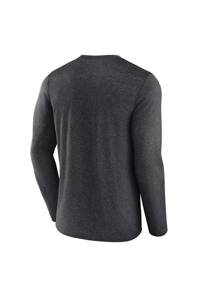 Men's Fanatics Heather Charcoal Boston Bruins Transition Long Sleeve T-Shirt, Alternate, color, Heather Charcoal