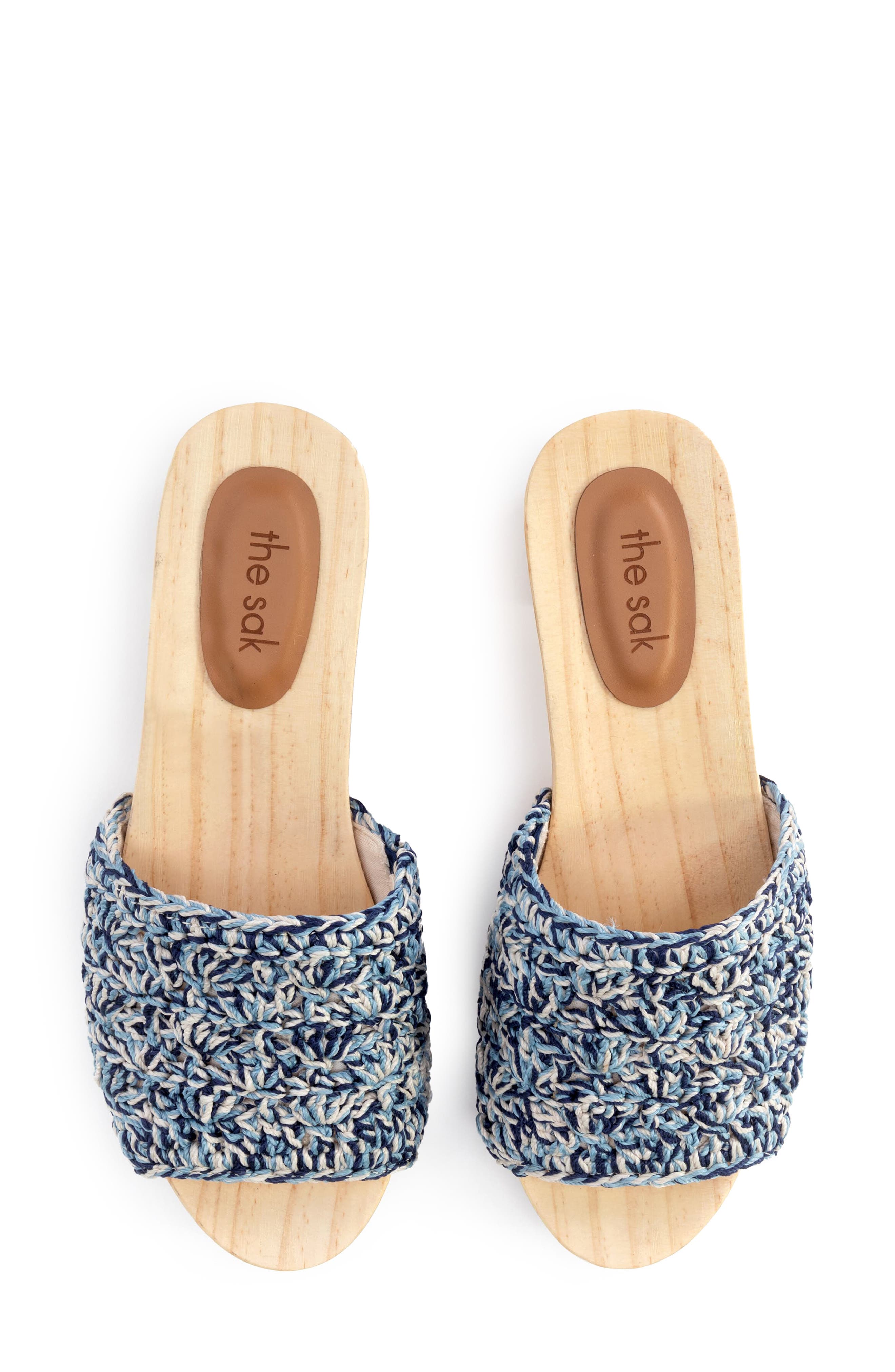 The Sak Ella Clog Sandal, Alternate, color, Blue Static Shell