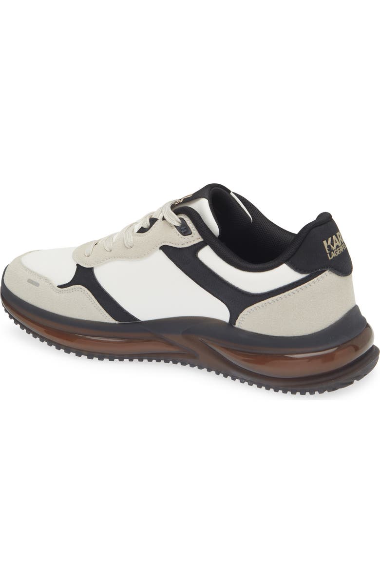 KARL LAGERFELD PARIS Mixed Media Outline Sneaker, Alternate, color, Tan