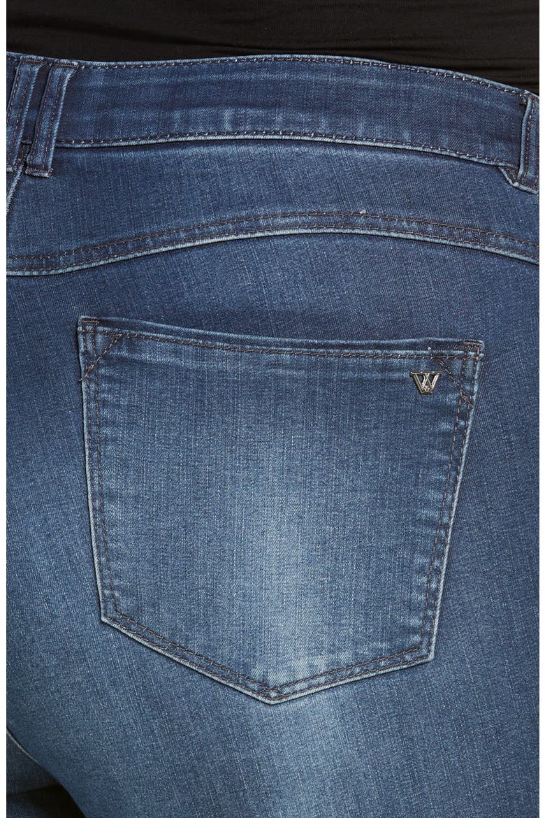 'Ab'Solution Itty Bitty High Waist Slit Hem Bootcut Jeans (Nordstrom Exclusive), Alternate, color, BLUA-BLUE ARTISINAL